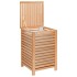 Cesto para la ropa madera maciza de nogal 45x45x65