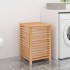 Cesto para la ropa madera maciza de nogal 45x45x65