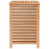 Cesto para la ropa madera maciza de nogal 45x45x65