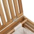 Cesto para la ropa madera maciza de nogal 45x45x65