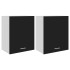 Armarios colgantes 2 uds madera contrachapada negro 50x31x60