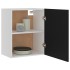 Armarios colgantes 2 uds madera contrachapada negro 50x31x60