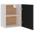 Armarios colgantes 2 uds madera contrachapada negro 50x31x60