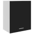 Armarios colgantes 2 uds madera contrachapada negro 50x31x60