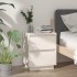 Mesita de noche madera maciza de pino blanco 40x35x50
