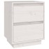 Mesita de noche madera maciza de pino blanco 40x35x50