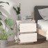 Mesita de noche madera maciza de pino blanco 40x35x50