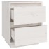 Mesita de noche madera maciza de pino blanco 40x35x50