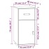 Aparador de madera maciza de pino 34x40x75