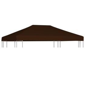 Toldo de cenador marrón 310 g/m² 3x4