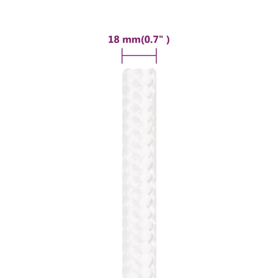 Cuerda de barco polipropileno blanco intenso 18 mm 100