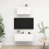 Set de muebles de salón TV 2 piezas madera de ingeniería