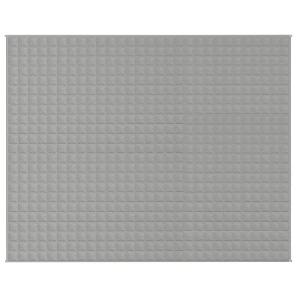 Manta con peso tela gris 235x290 cm 11