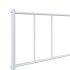 Estructura cama sin colchón con estribo metal blanco 100x190