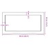 Estante de pared madera maciza roble sin tratar 60x30x(2-6)