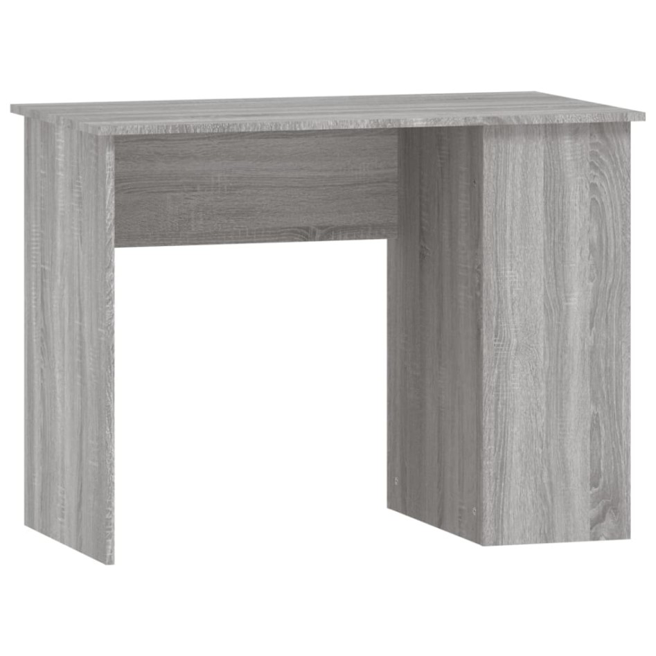 Escritorio de madera contrachapada gris Sonoma 100x55x75