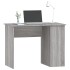 Escritorio de madera contrachapada gris Sonoma 100x55x75