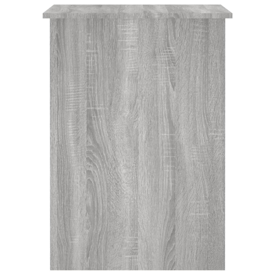 Escritorio de madera contrachapada gris Sonoma 100x55x75