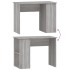 Escritorio de madera contrachapada gris Sonoma 100x55x75
