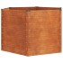 Arriate oxidado de acero corten 129x129x77