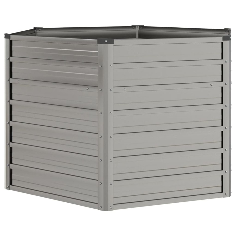 Arriate oxidado de acero corten 129x129x77