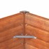 Arriate oxidado de acero corten 129x129x77