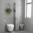 Mueble de baño madera de ingeniería gris Sonoma 25x26,5x170