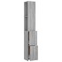 Mueble de baño madera de ingeniería gris Sonoma 25x26,5x170