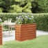 Arriate oxidado de acero corten 100x40x77