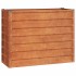 Arriate oxidado de acero corten 100x40x77