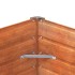Arriate oxidado de acero corten 100x40x77