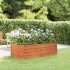 Arriate oxidado de acero corten 160x80x45