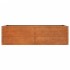 Arriate oxidado de acero corten 160x80x45