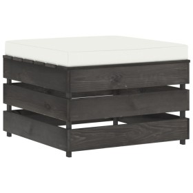 Otomana seccional con cojín madera impregnada