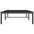 Estructura de cama sin colchón metal negro 75x190