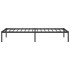 Estructura de cama sin colchón metal negro 75x190