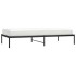 Estructura de cama sin colchón metal negro 100x200