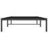 Estructura de cama sin colchón metal negro 100x200