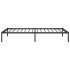 Estructura de cama sin colchón metal negro 100x200