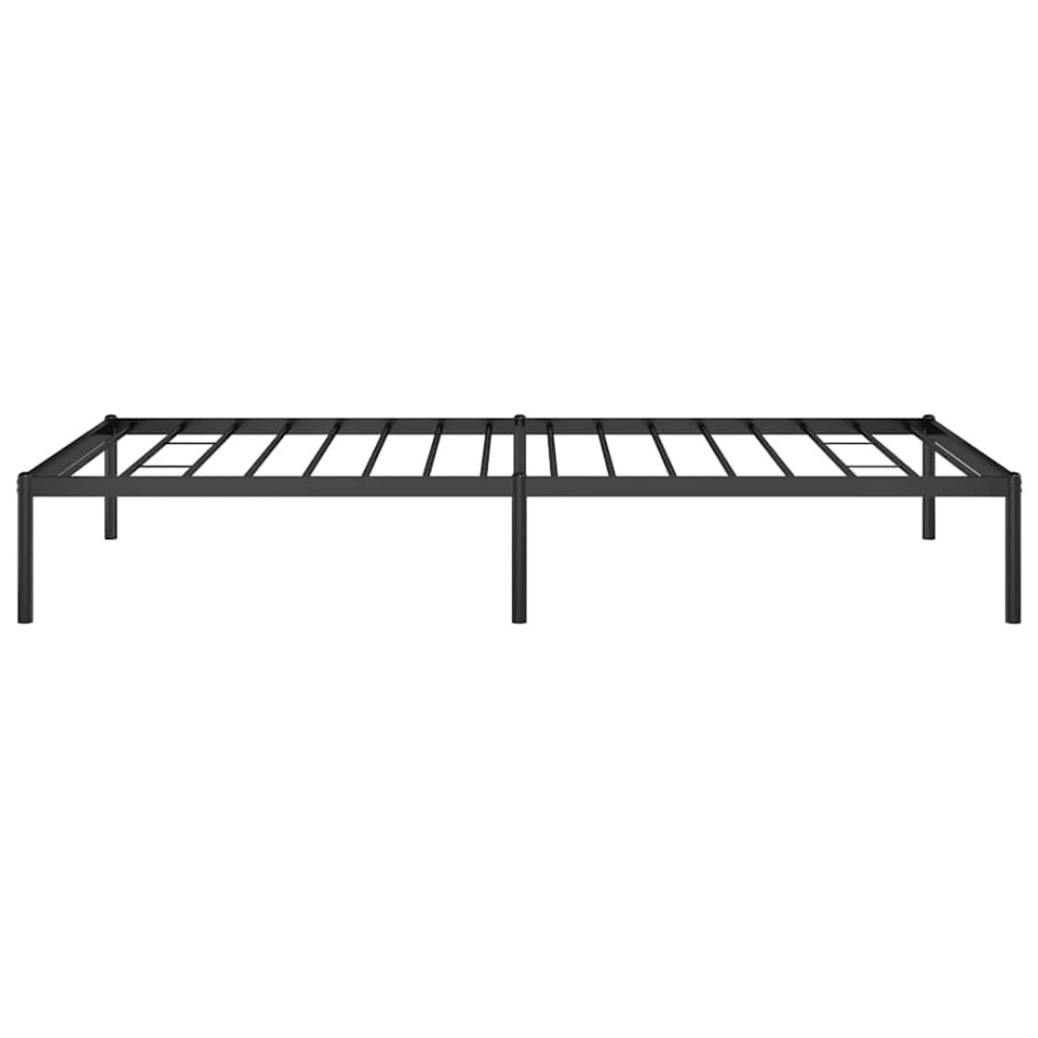 Estructura de cama sin colchón metal negro 100x200