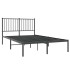 Estructura cama sin colchón con cabecero metal negro 120x200