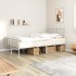 Estructura cama sin colchón con estribo metal blanco 120x190