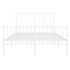 Estructura cama sin colchón con estribo metal blanco 120x190