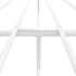 Estructura cama sin colchón con estribo metal blanco 120x190