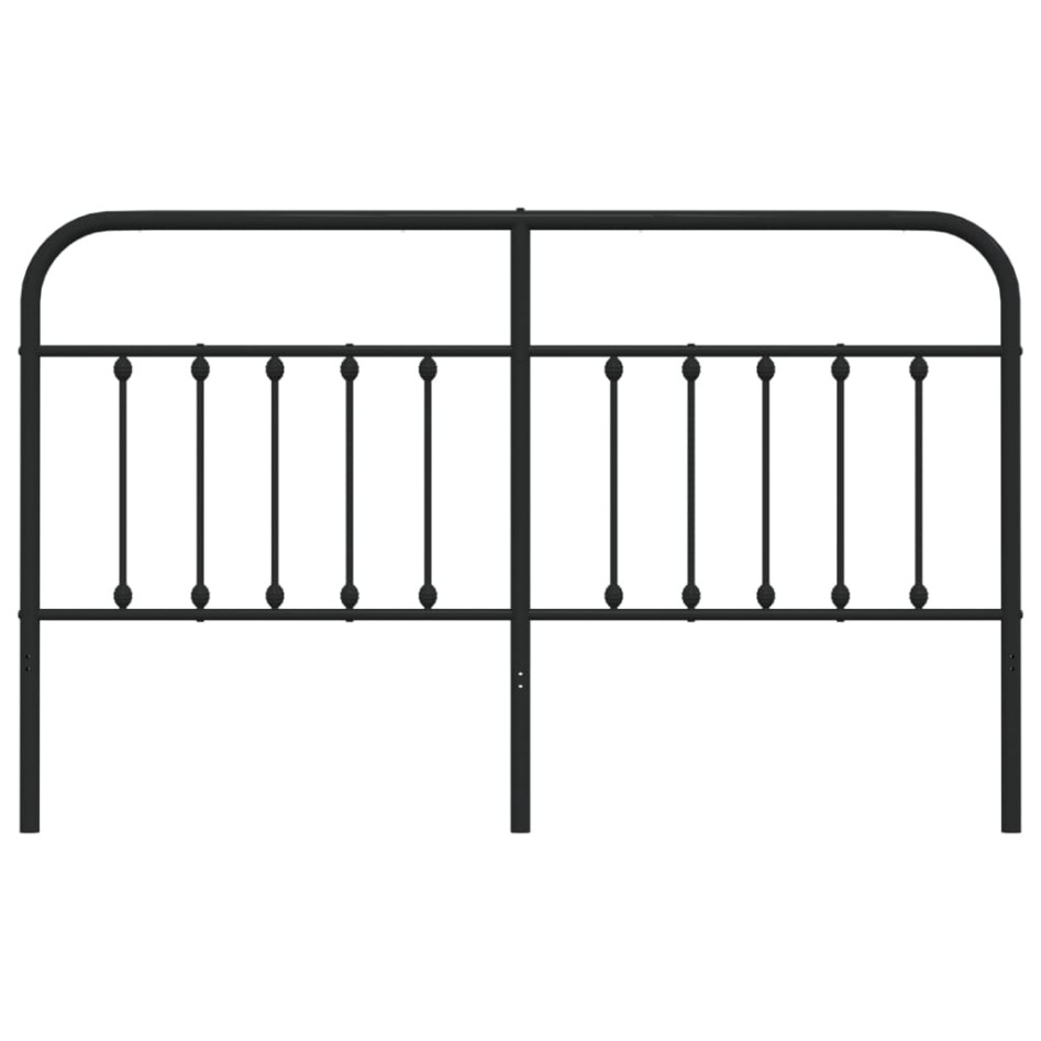 Cabecero de metal negro 160