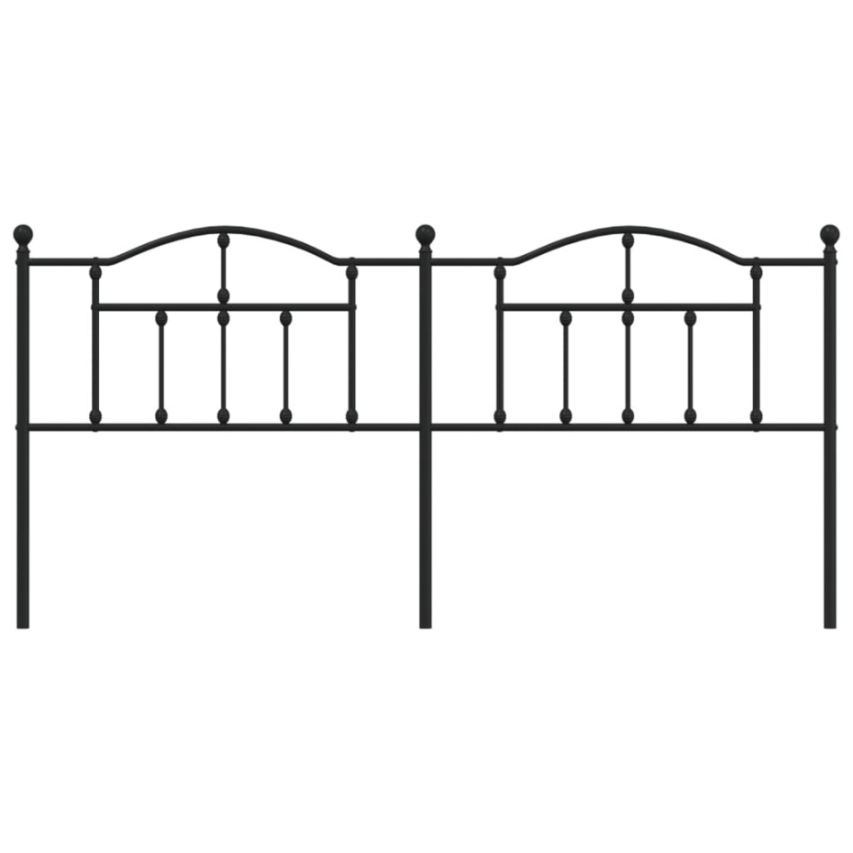 Cabecero de metal negro 200