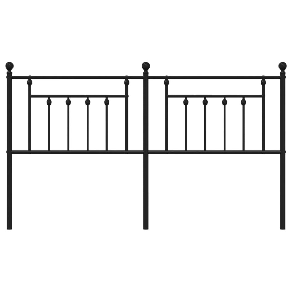 Cabecero de metal negro 160