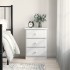 Mesita de noche ALTA madera maciza de pino blanco 41x35x55,5