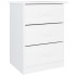 Mesita de noche ALTA madera maciza de pino blanco 41x35x55,5