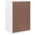 Mesita de noche ALTA madera maciza de pino blanco 41x35x55,5